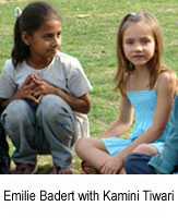 Emilie Badert with Kamini Tiwari